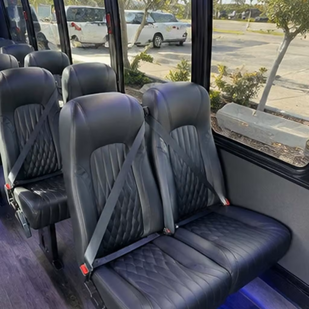 28 passenger minibus inside