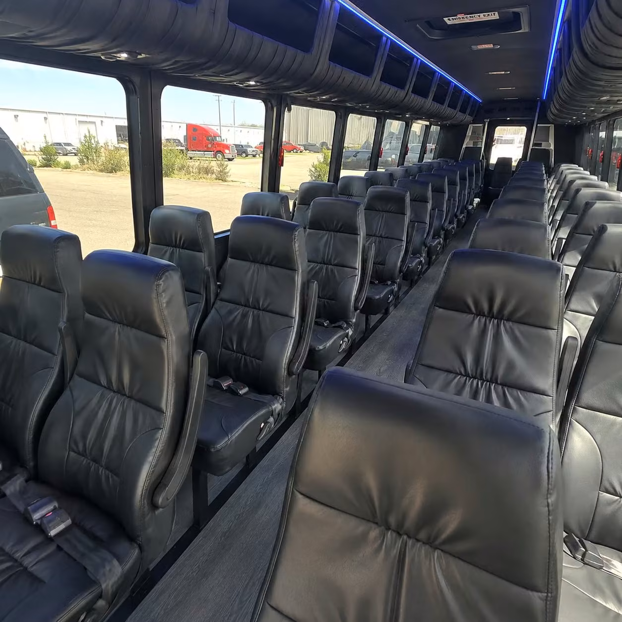 35 passenger minibus interior