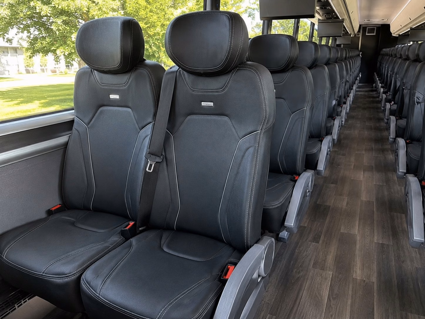 frisco charter bus interior
